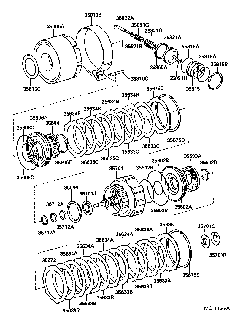  LAND CRUISER 80 |  BRAKE BAND MULTIPLE DISC CLUTCH ATM