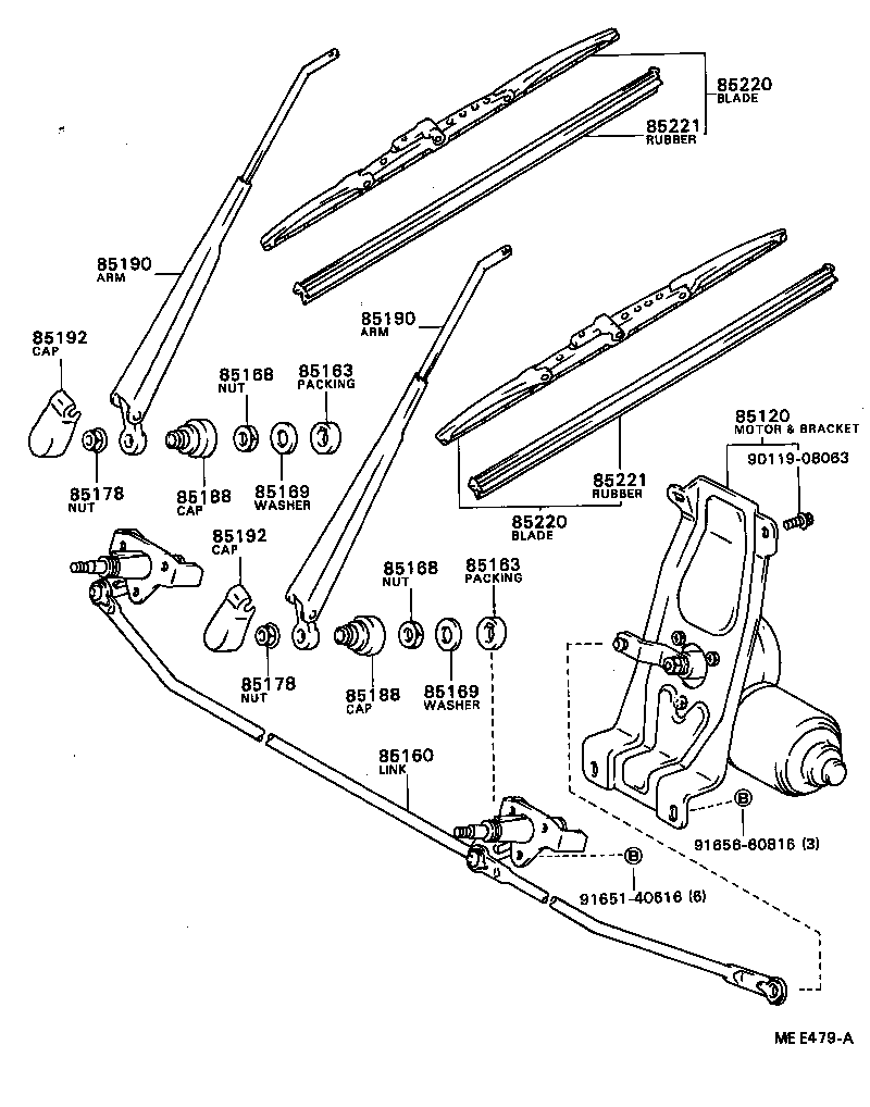  COASTER |  WINDSHIELD WIPER