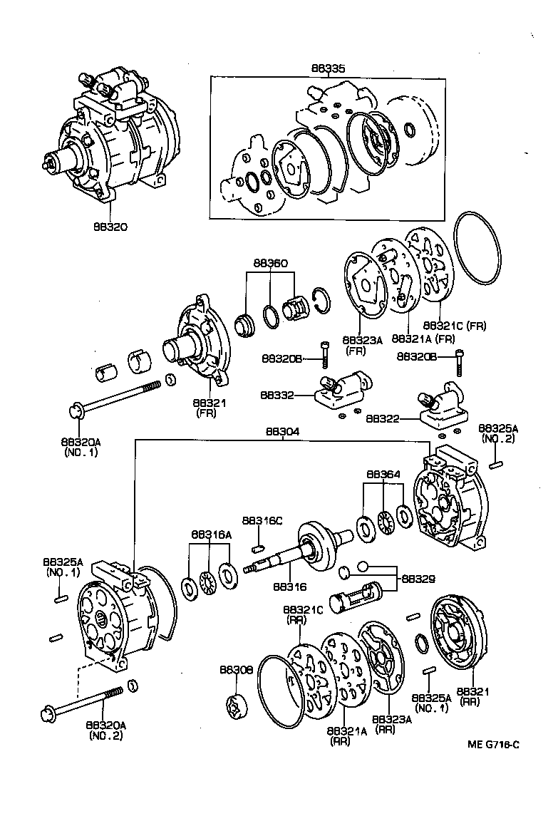  COASTER |  HEATING AIR CONDITIONING COMPRESSOR