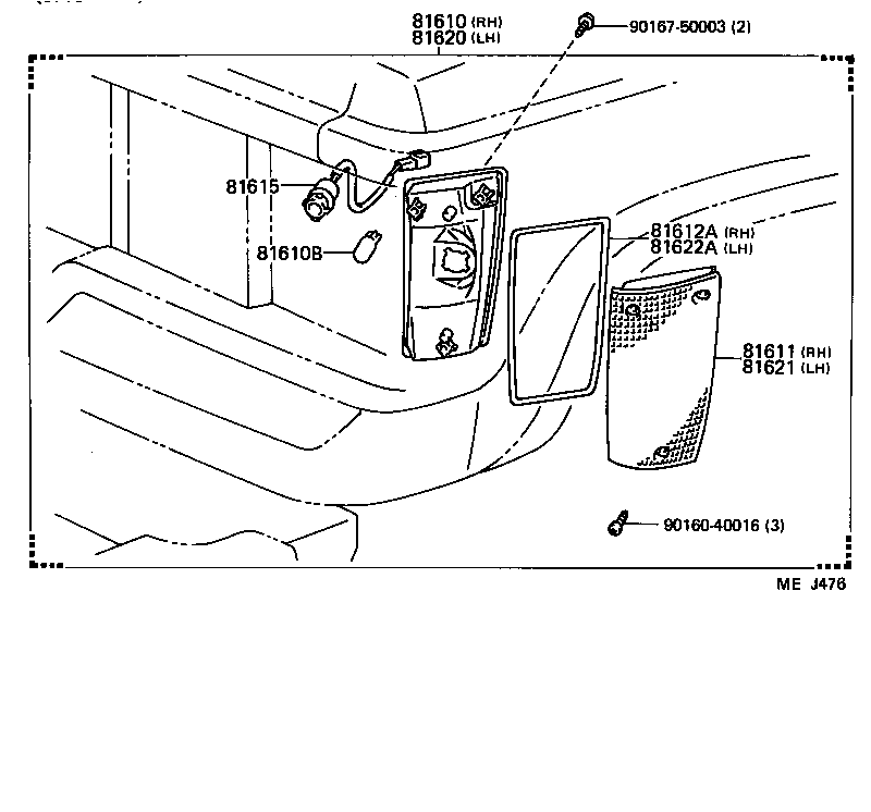  LAND CRUISER 60 |  FRONT CLEARANCE LAMP