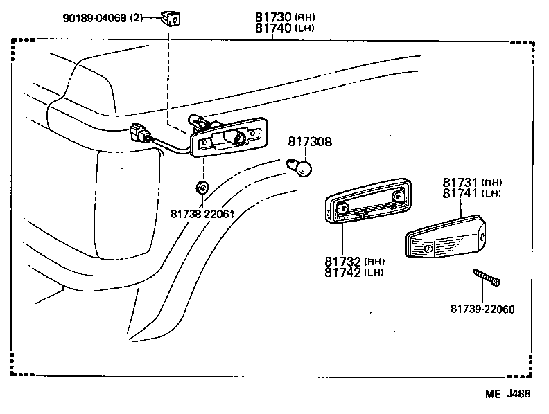  LAND CRUISER 60 |  SIDE TURN SIGNAL LAMP OUTER MIRROR LAMP