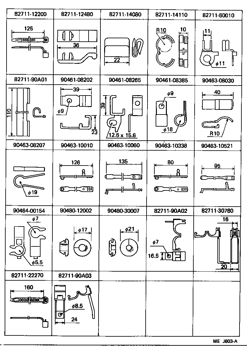  LAND CRUISER 60 |  WIRING CLAMP