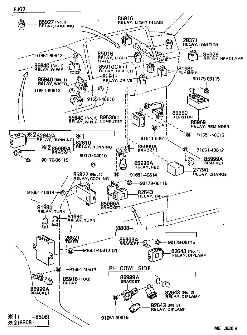  LAND CRUISER 60 |  SWITCH RELAY COMPUTER