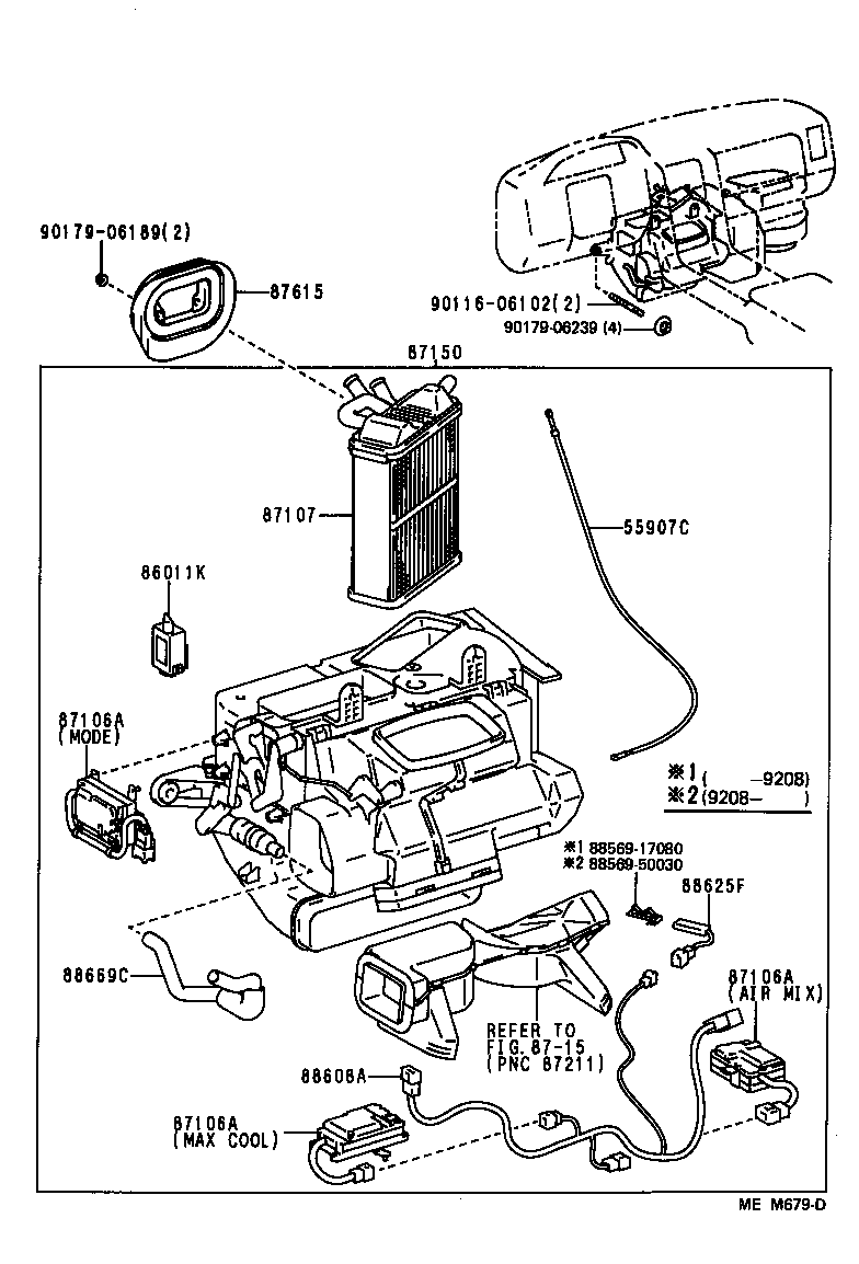  LS400 |  HEATING AIR CONDITIONING HEATER UNIT BLOWER