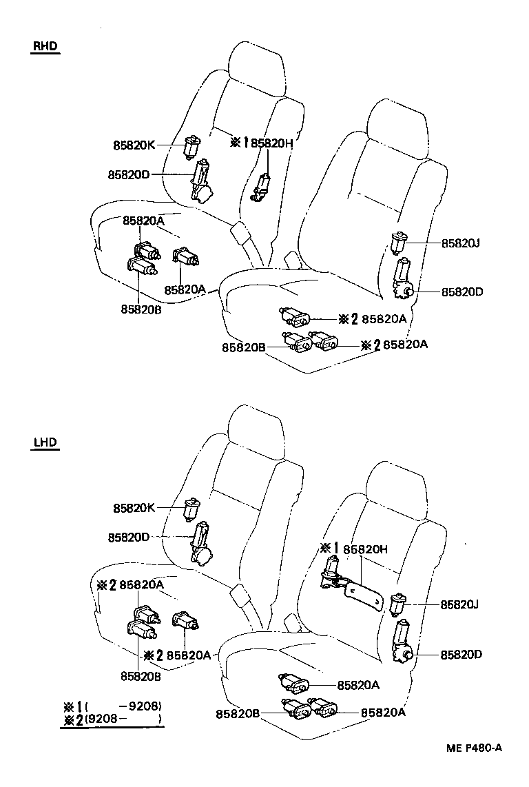  LS400 |  SEAT MOTOR SEAT HEATER