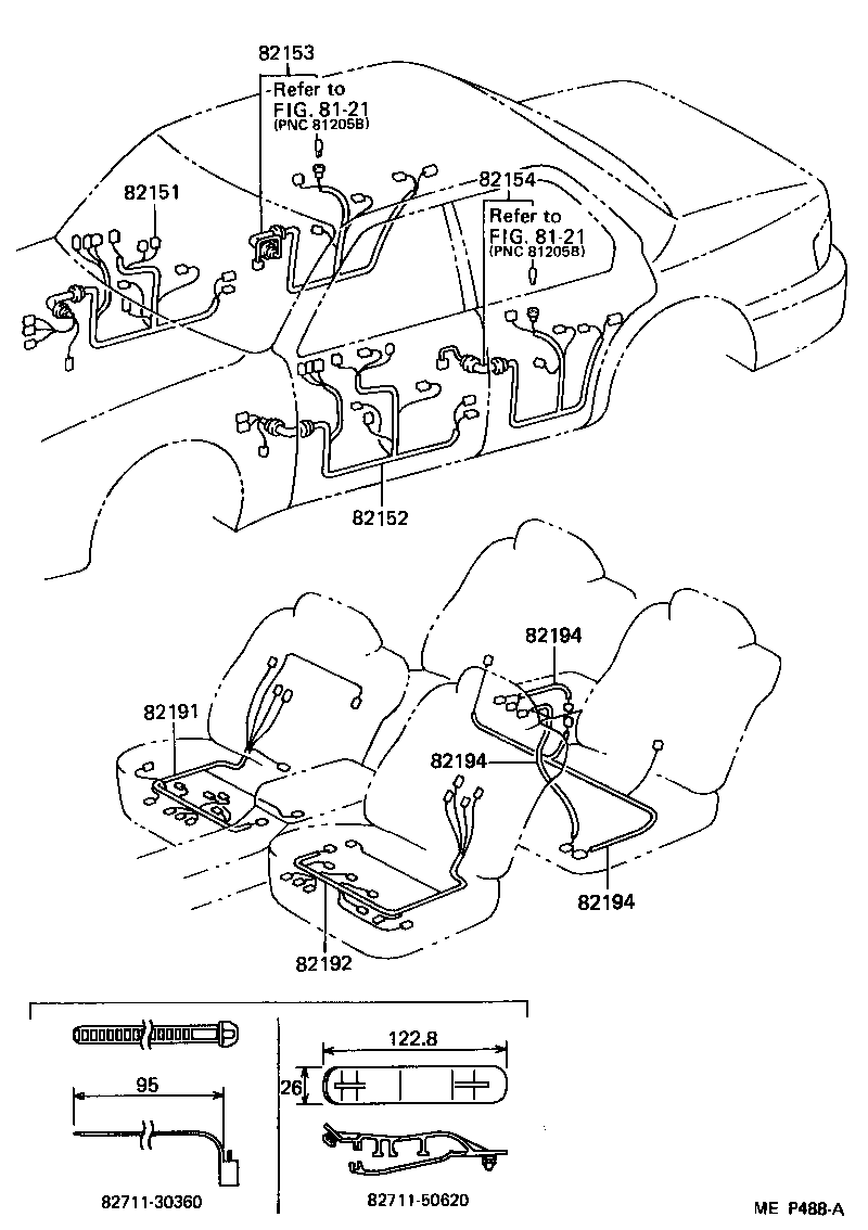  LS400 |  WIRING CLAMP