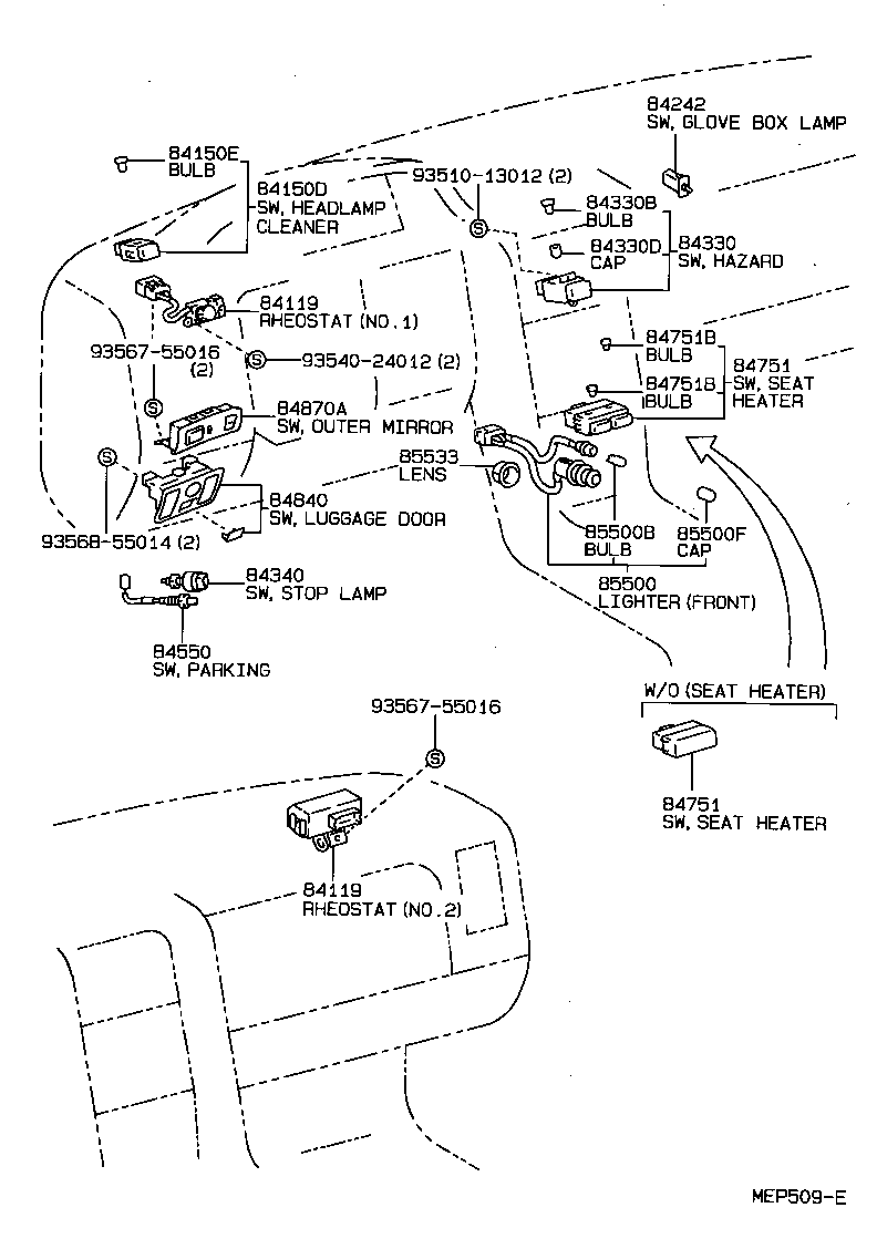  LS400 |  SWITCH RELAY COMPUTER