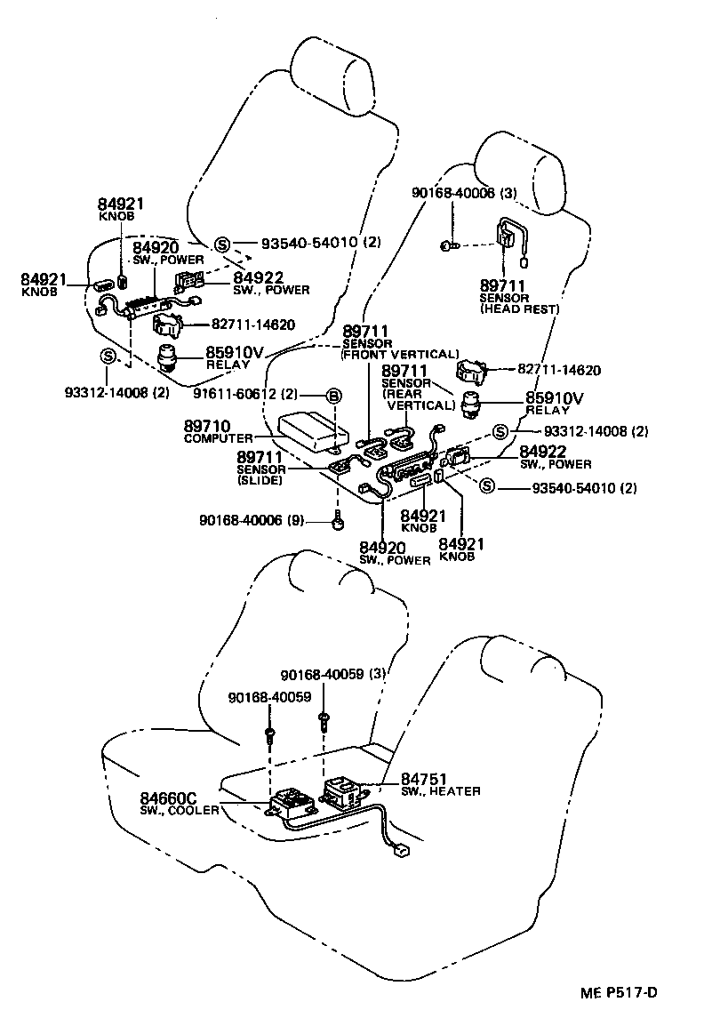  LS400 |  SWITCH RELAY COMPUTER