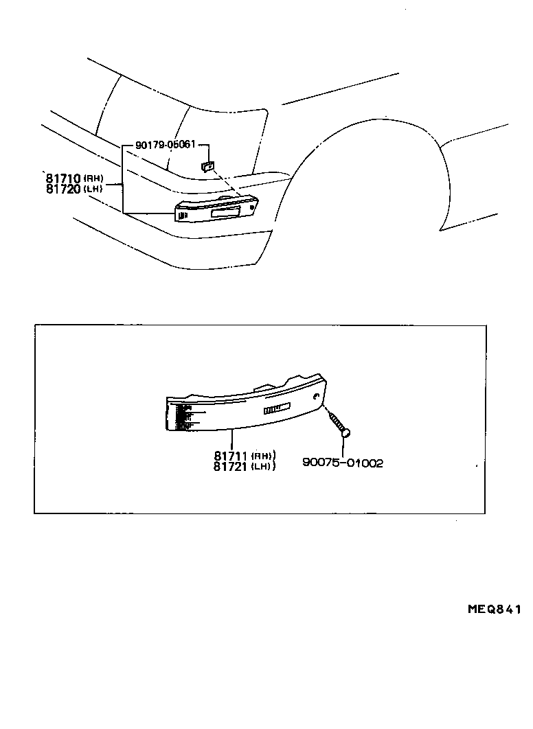  LS400 |  FRONT MARKER LAMP