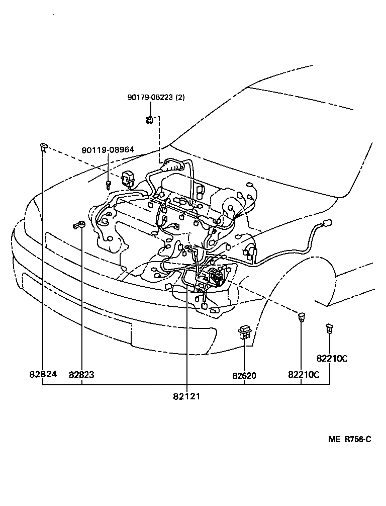  CAMRY SED |  WIRING CLAMP