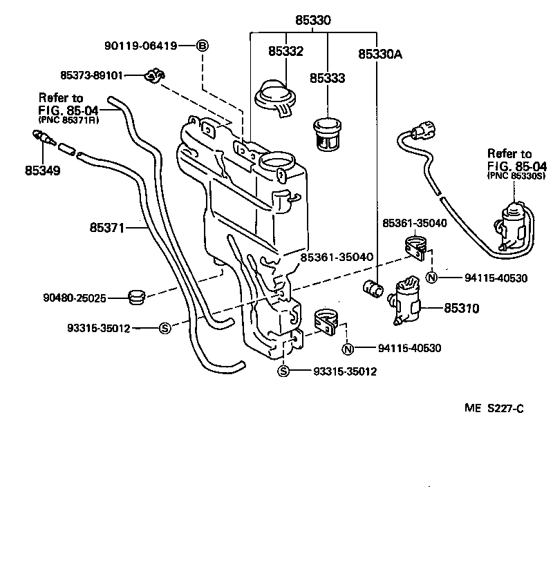  HILUX |  WINDSHIELD WASHER