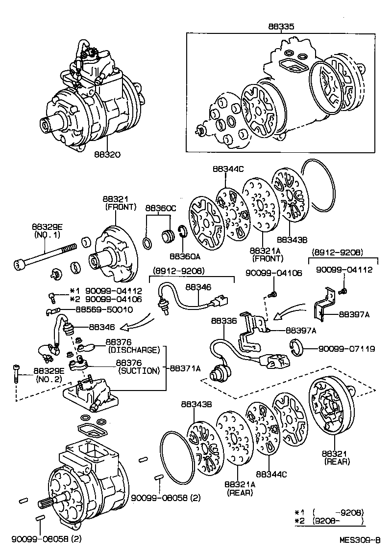  LS400 |  HEATING AIR CONDITIONING COMPRESSOR