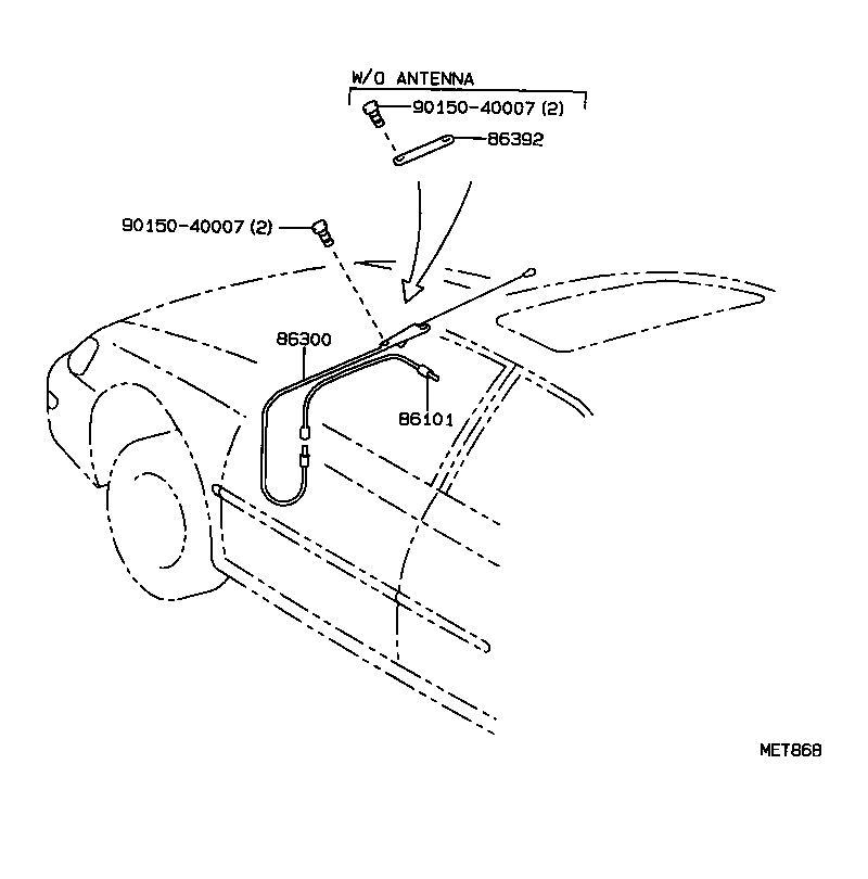  COROLLA |  ANTENNA