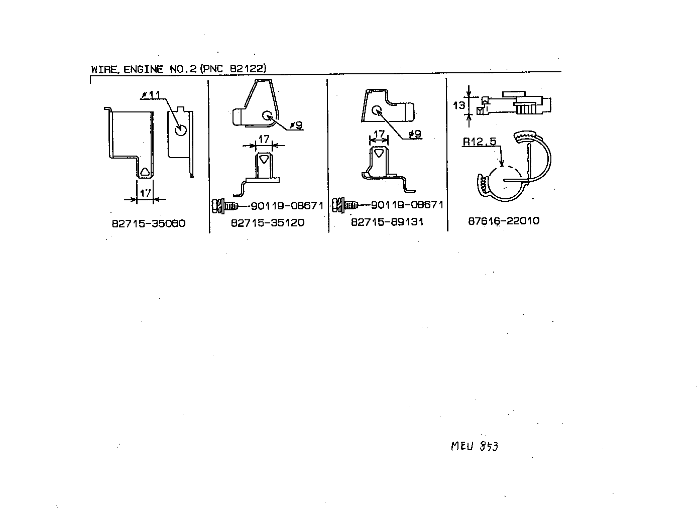  HILUX |  WIRING CLAMP