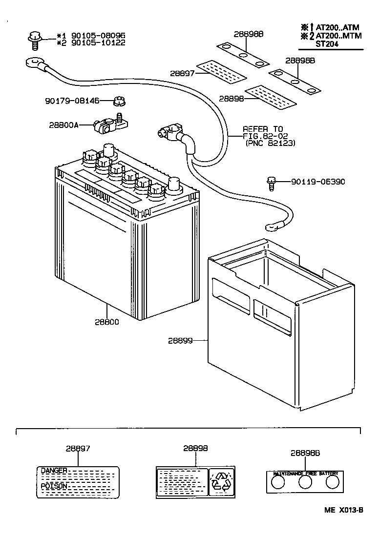  CELICA |  BATTERY BATTERY CABLE