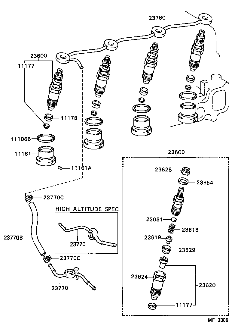  HIACE VAN COMUTER |  INJECTION NOZZLE