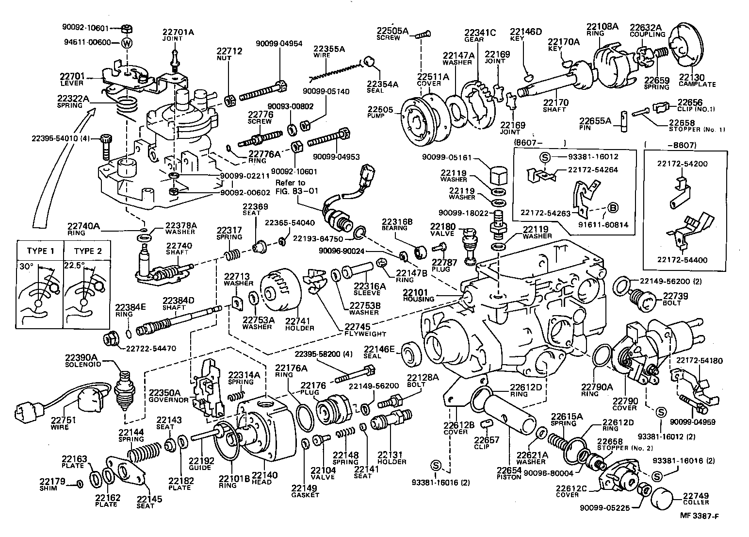  CRESSIDA |  INJECTION PUMP BODY