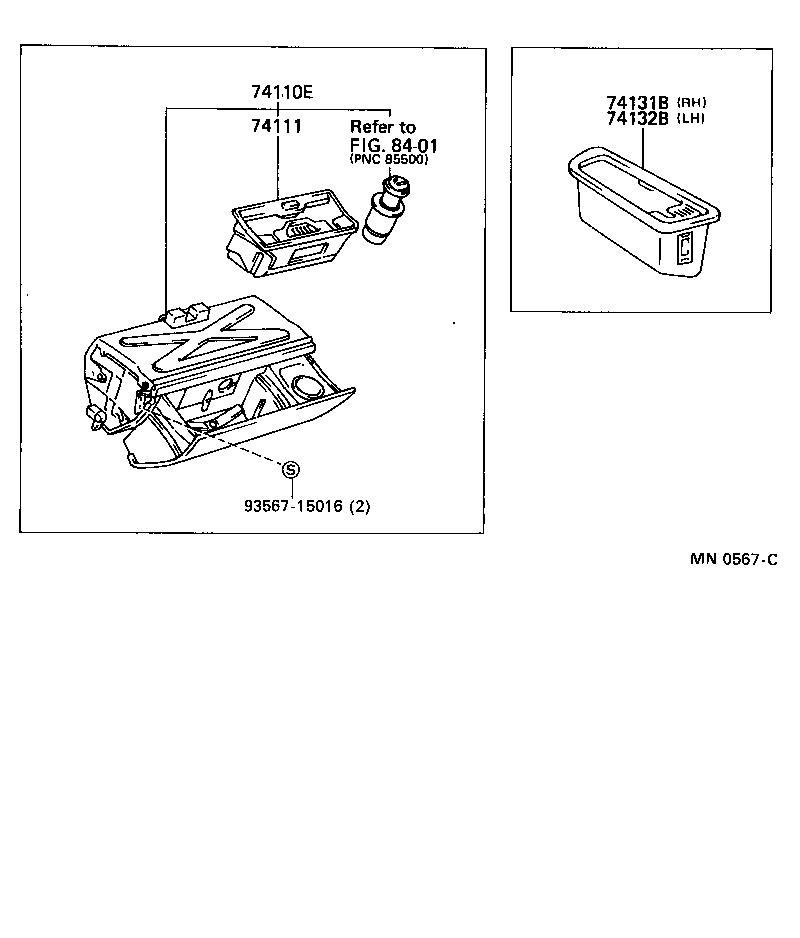  LS400 |  ASH RECEPTACLE