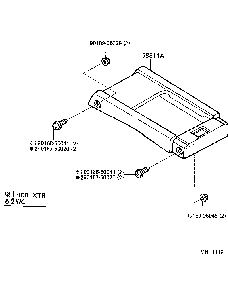  HILUX |  CONSOLE BOX BRACKET