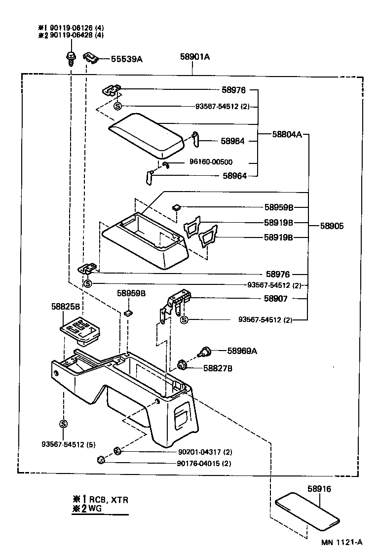  HILUX |  CONSOLE BOX BRACKET