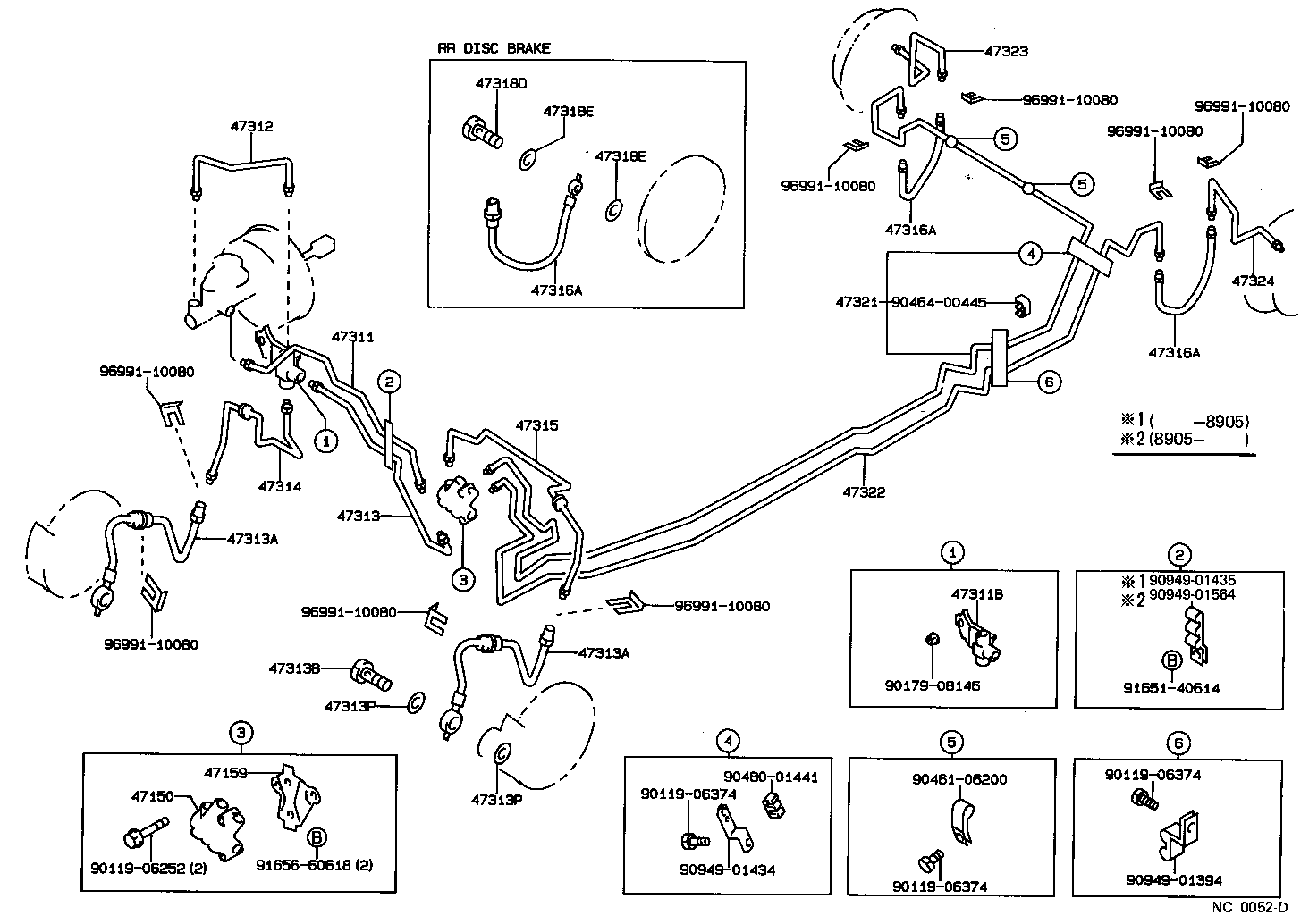  COROLLA |  BRAKE TUBE CLAMP