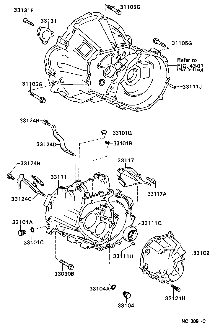 COROLLA | CLUTCH HOUSING TRANSMISSION CASE MTM