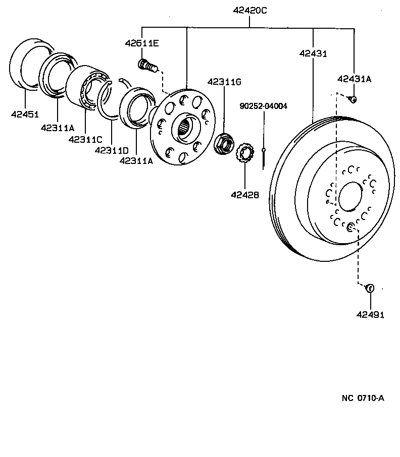  LS400 |  REAR AXLE SHAFT HUB