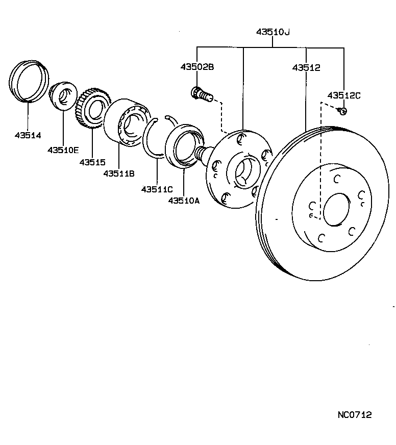  LS400 |  FRONT AXLE HUB