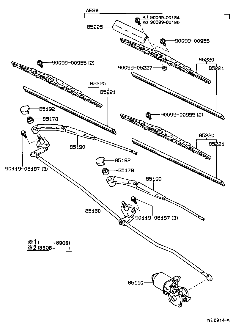  COROLLA |  WINDSHIELD WIPER