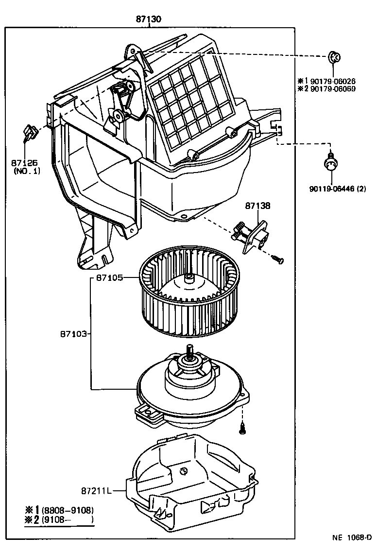  HILUX |  HEATING AIR CONDITIONING HEATER UNIT BLOWER