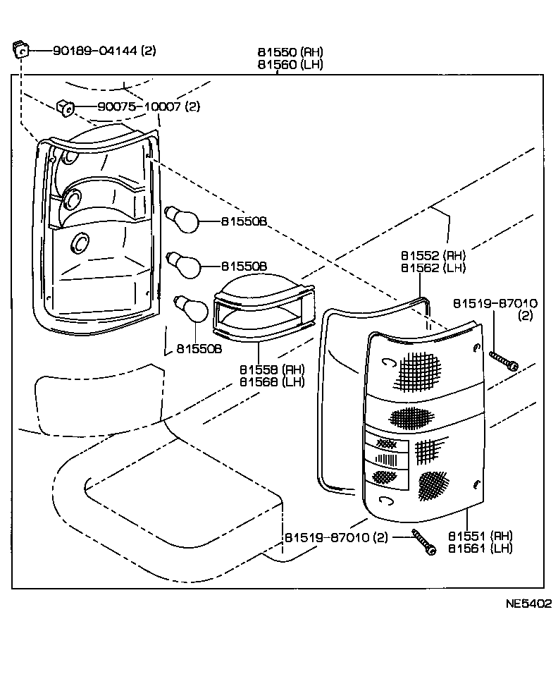  4 RUNNER TRUCK |  REAR COMBINATION LAMP