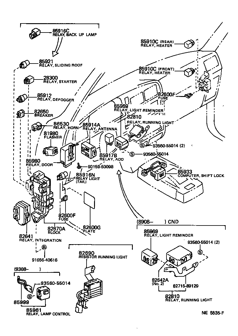  HILUX |  SWITCH RELAY COMPUTER