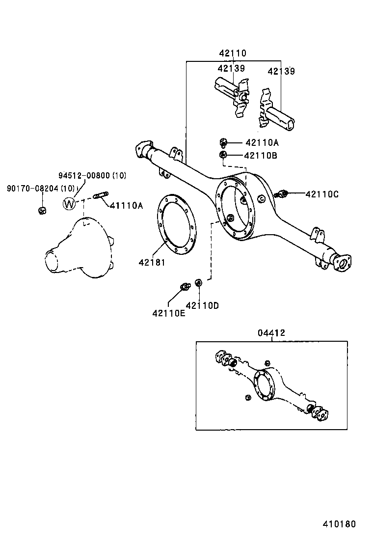  PREVIA |  REAR AXLE HOUSING DIFFERENTIAL