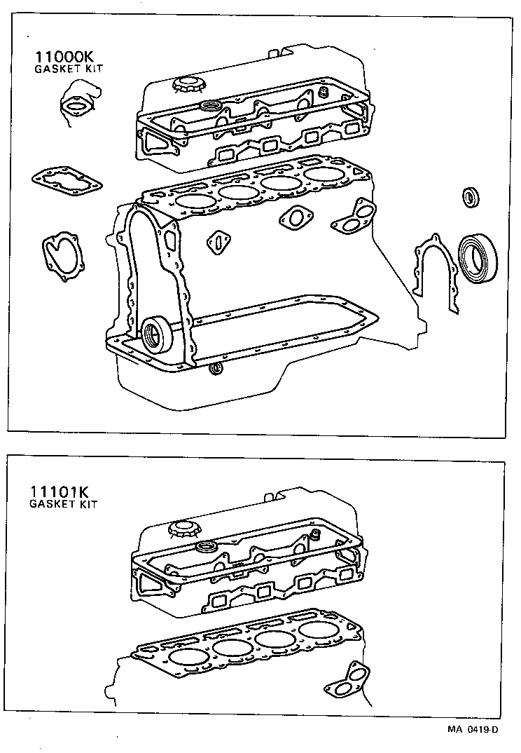  CARINA |  ENGINE OVERHAUL GASKET KIT