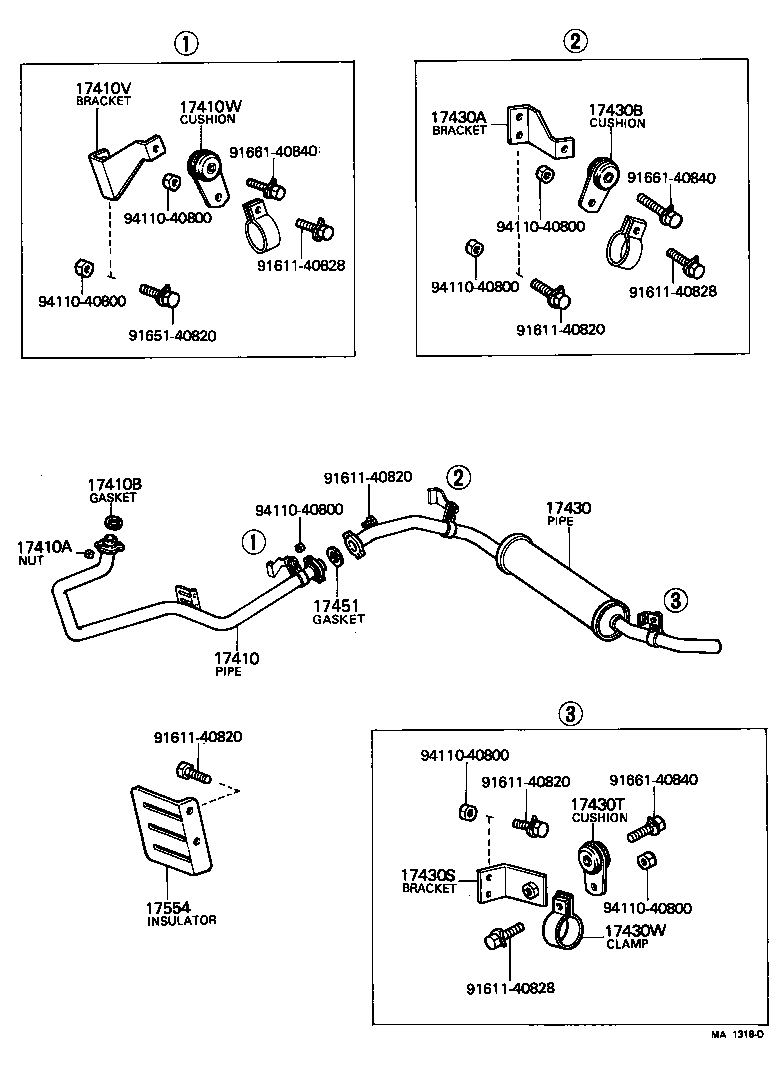  LAND CRUISER 40 50 |  EXHAUST PIPE
