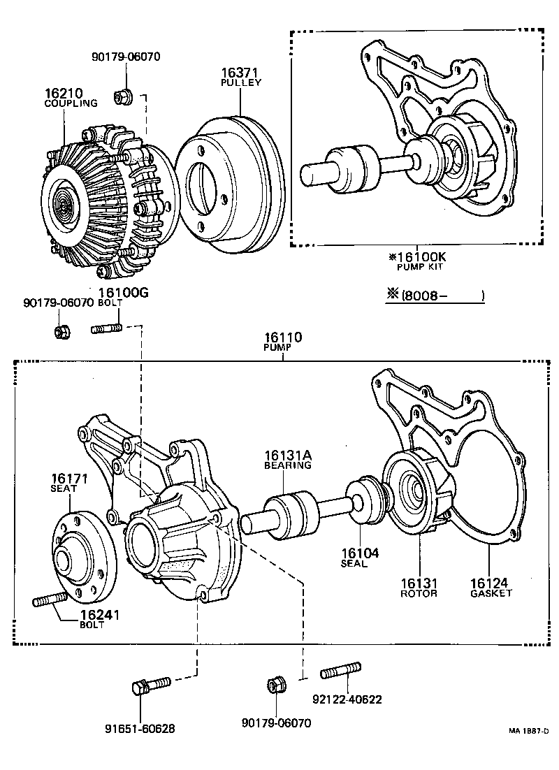  COASTER |  WATER PUMP