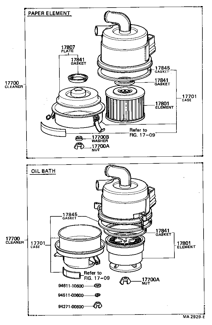  COASTER |  AIR CLEANER