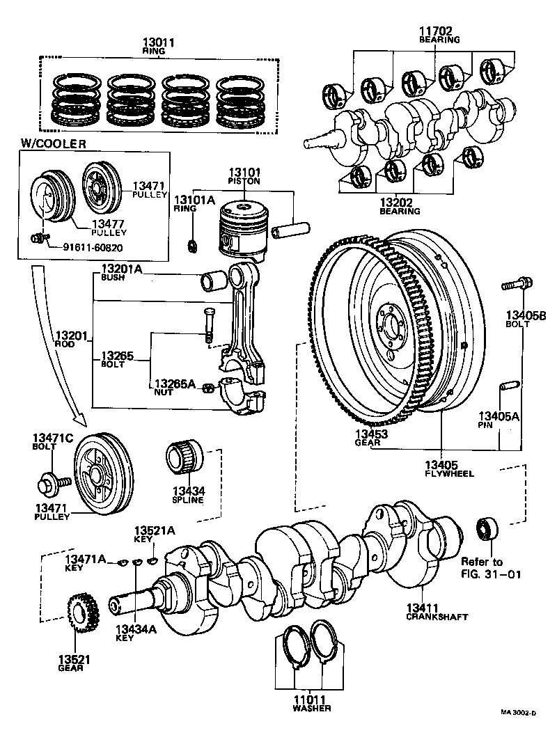  COASTER |  CRANKSHAFT PISTON