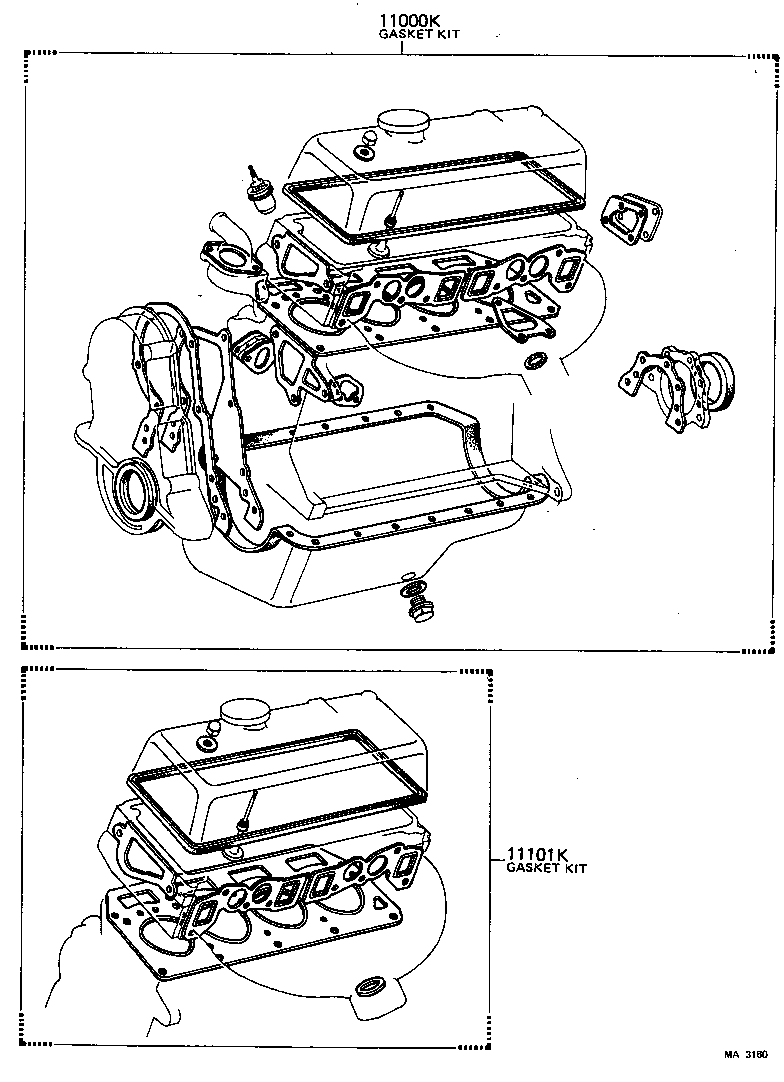  LITEACE |  ENGINE OVERHAUL GASKET KIT