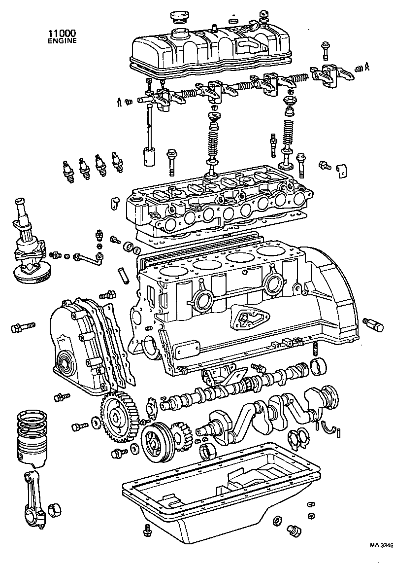  HILUX |  PARTIAL ENGINE ASSEMBLY