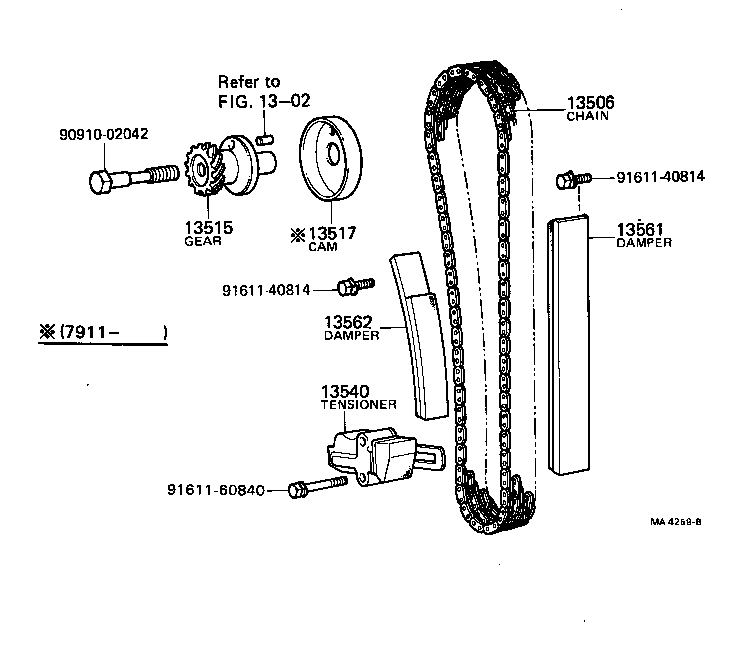  COASTER |  TIMING CHAIN