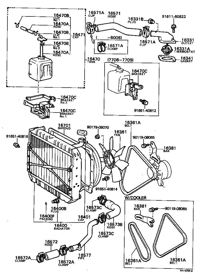  COASTER |  RADIATOR WATER OUTLET