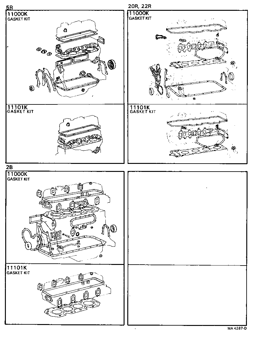  COASTER |  ENGINE OVERHAUL GASKET KIT