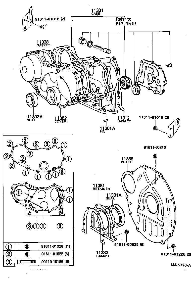  DYNA |  TIMING GEAR COVER REAR END PLATE