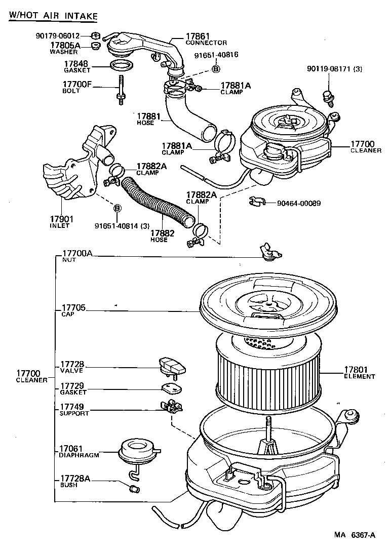  HIACE |  AIR CLEANER