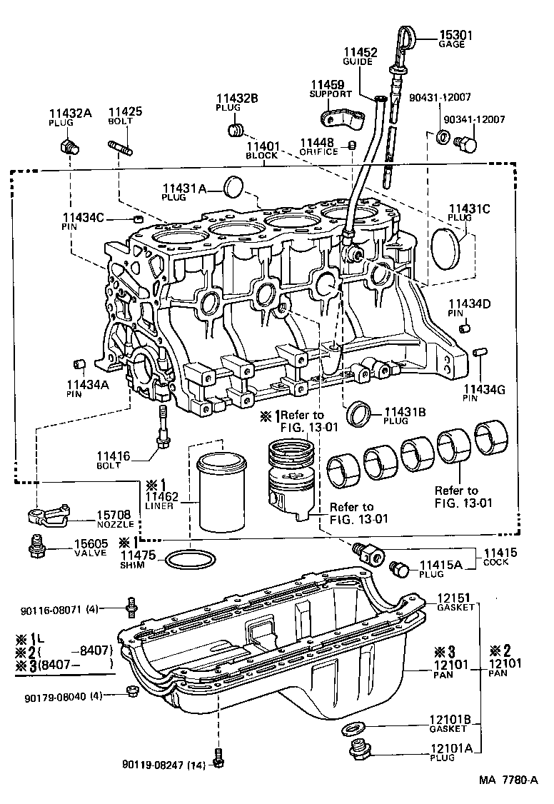  TOYOACE |  CYLINDER BLOCK