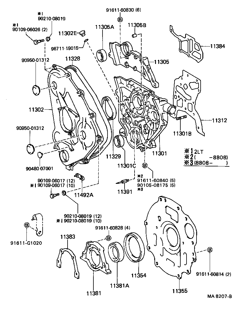  LAND CRUISER 70 |  TIMING GEAR COVER REAR END PLATE