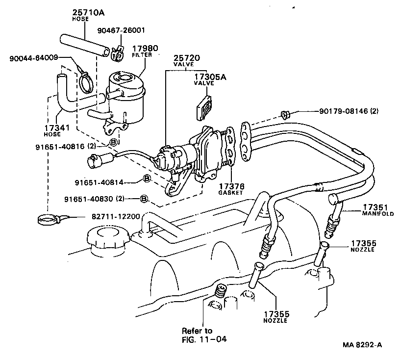  MODEL F |  MANIFOLD AIR INJECTION SYSTEM