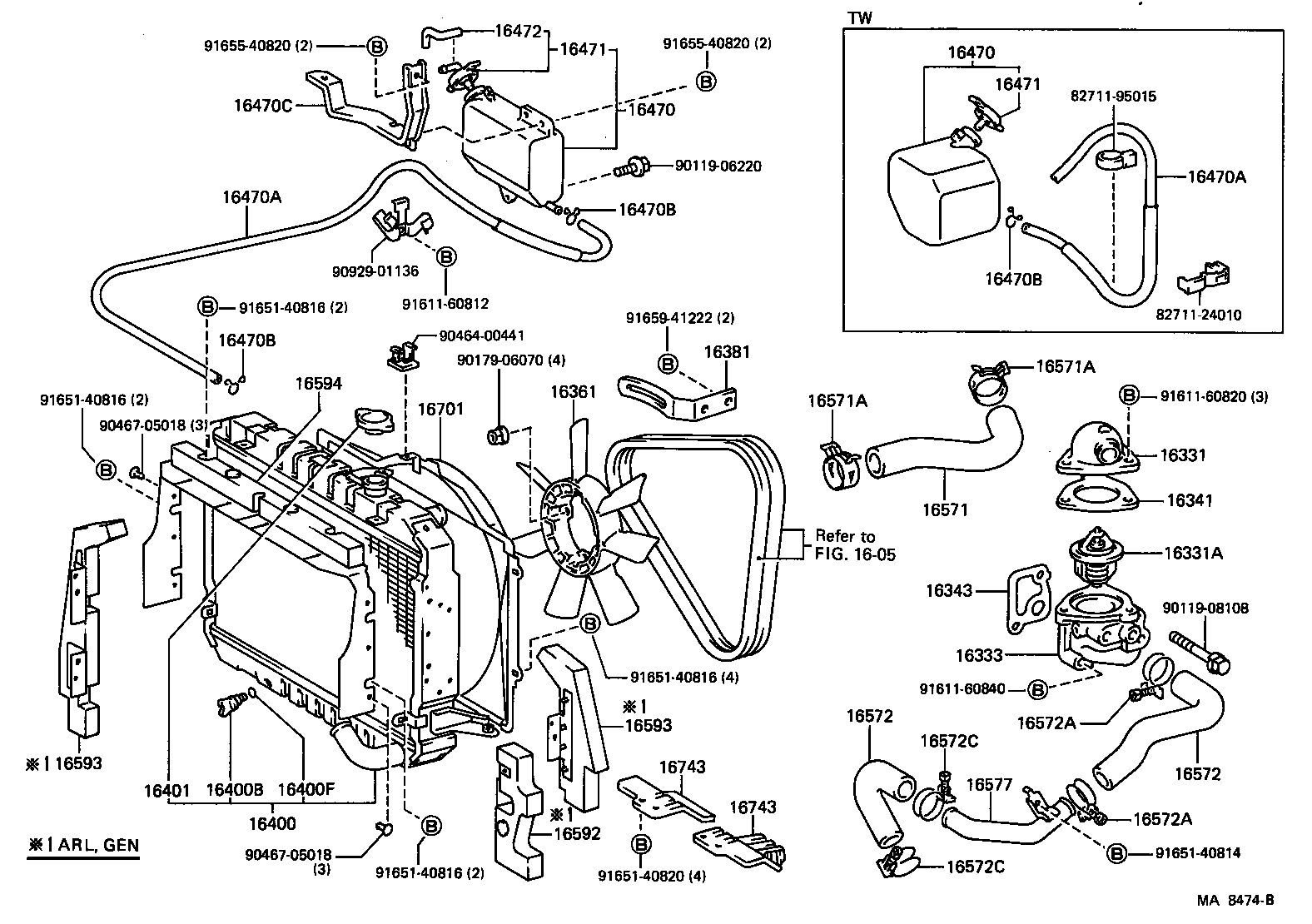 DYNA100 |  RADIATOR WATER OUTLET