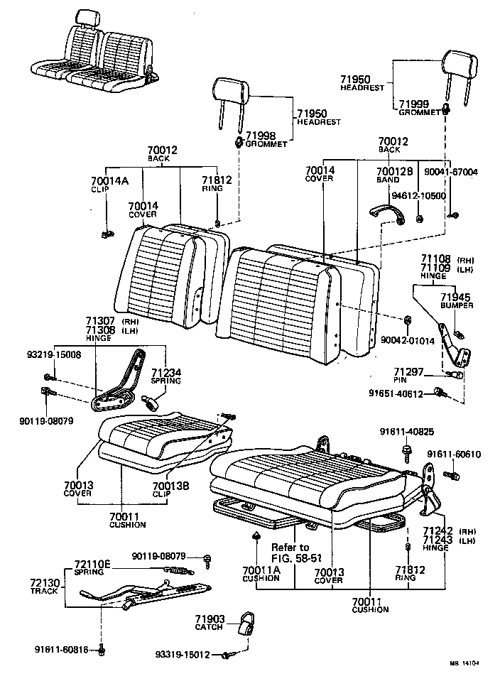  LITEACE |  SEAT SEAT TRACK